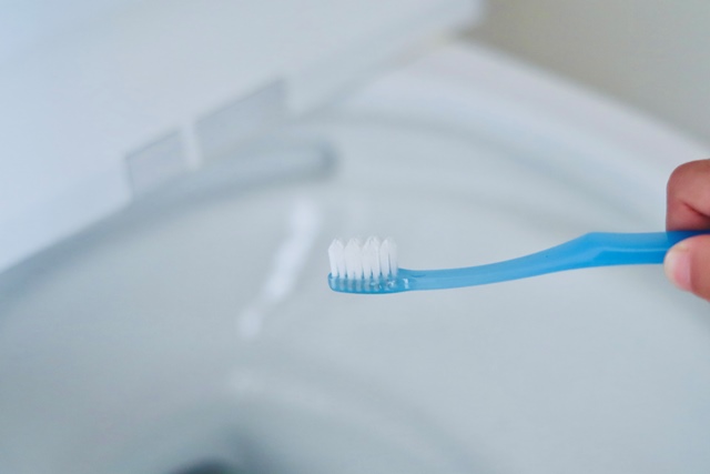 歯ブラシをトイレ掃除に活用