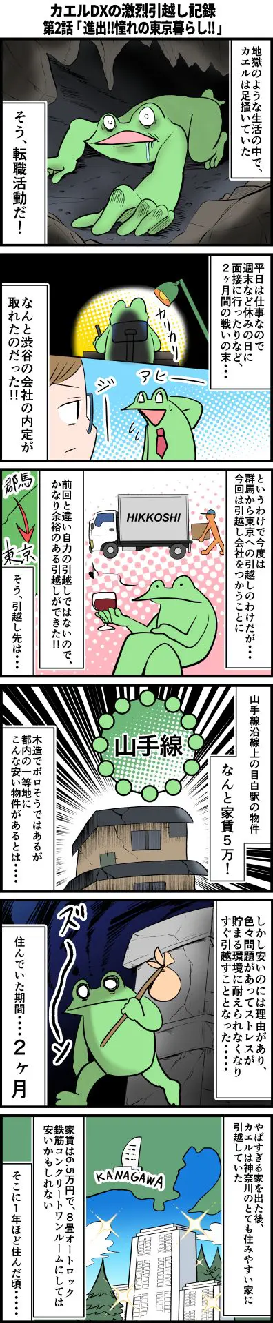 カエルDXの激烈引越し記録 ~第二話「進出!!憧れの東京暮らし!!(前編)」~