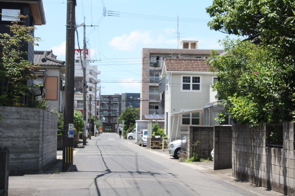鹿児島市小松原の閑静な住宅街