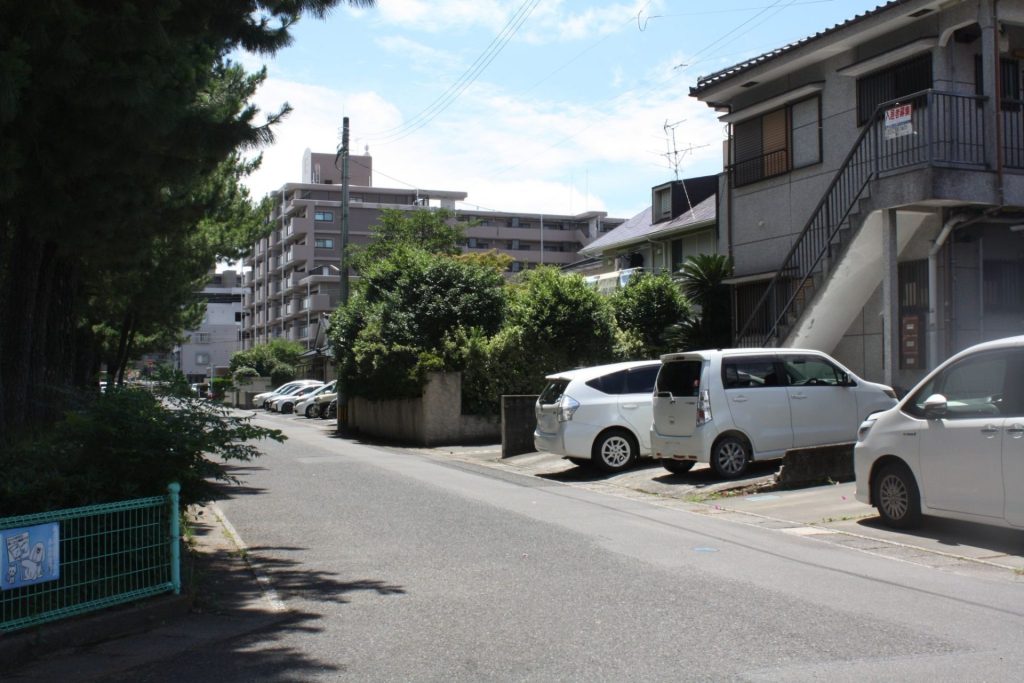 鹿児島市小松原にある小松原公園近くの住宅街