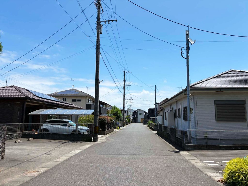 西谷山住宅エリアの様子