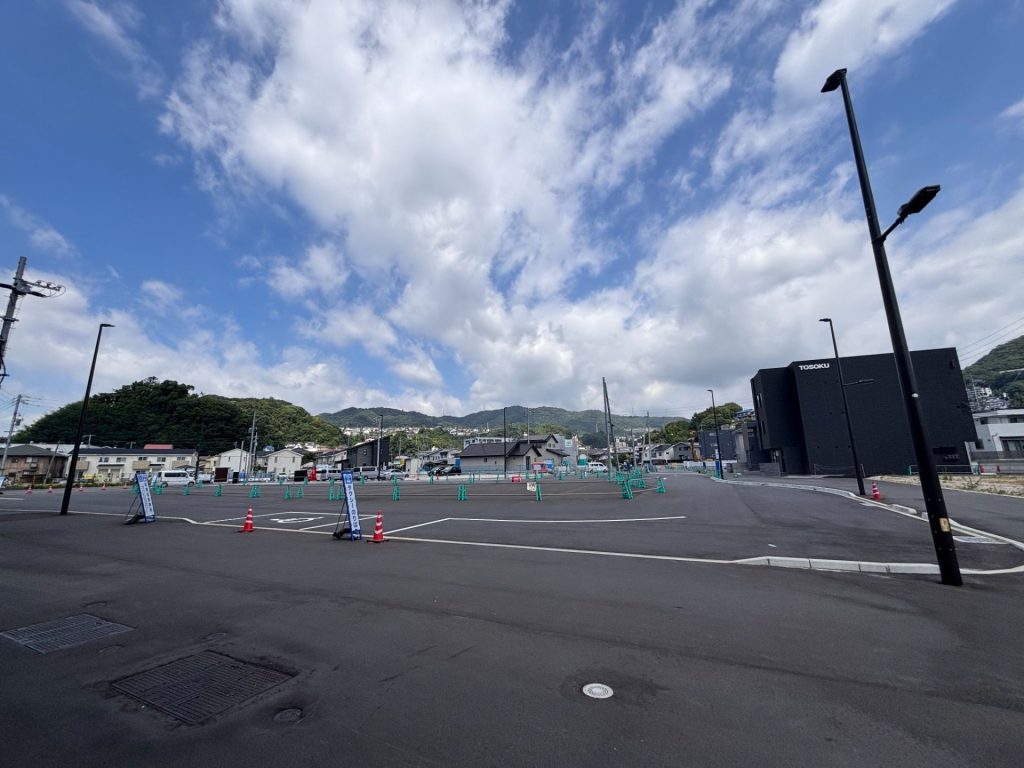 西広島駅前北口開発途中のロータリーの様子
