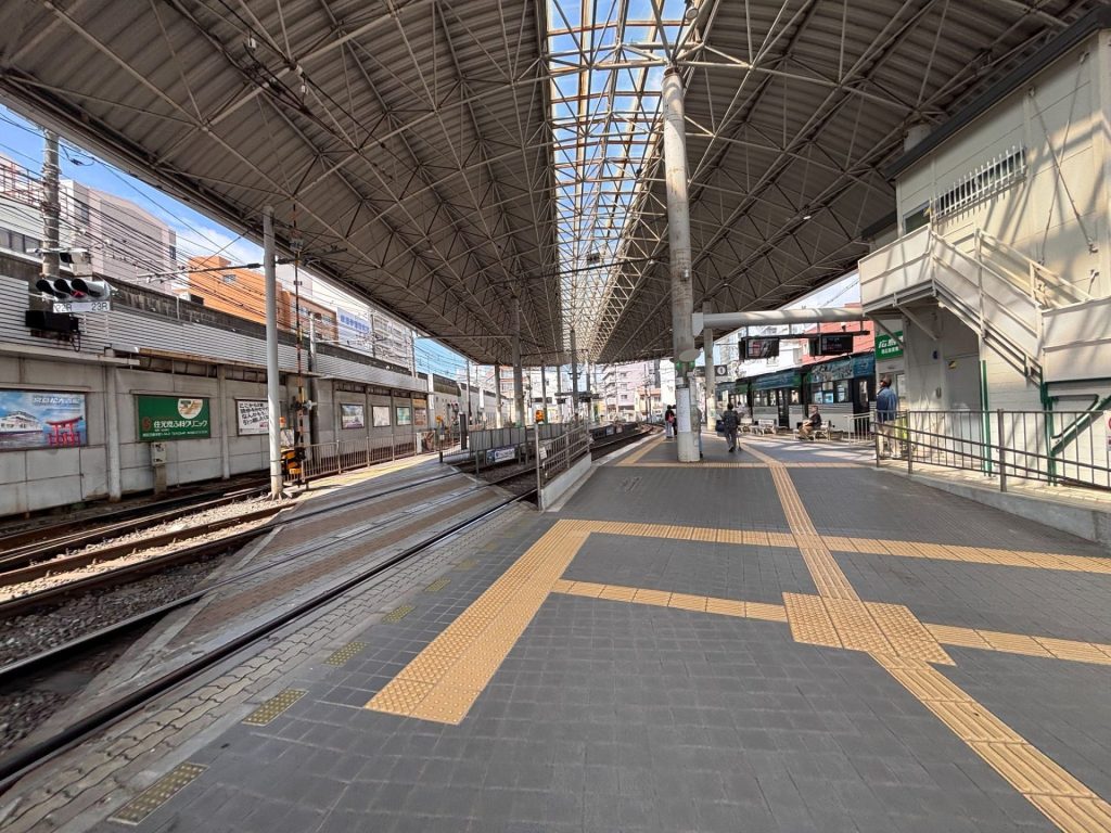 広電西広島駅ターミナルの様子