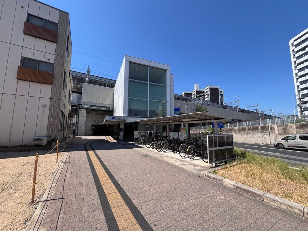 JR白島駅前の様子