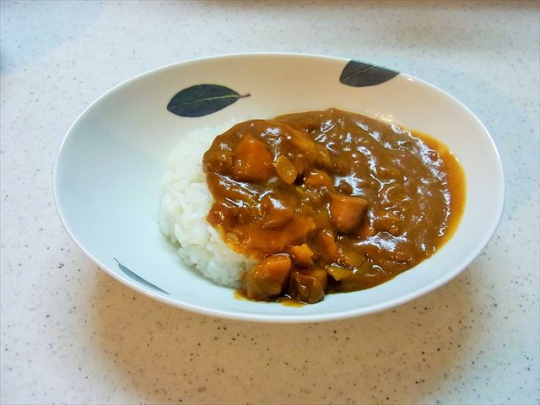 コンソメスープのリメイクレシピ「カレー」の完成写真